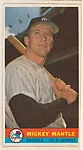 Mickey Mantle, Outfield, N. Y. Yankees, from the Bazooka "Blank Back" series (R414-15), issued by Topps Chewing Gum Company. — Topps Chewing Gum Company