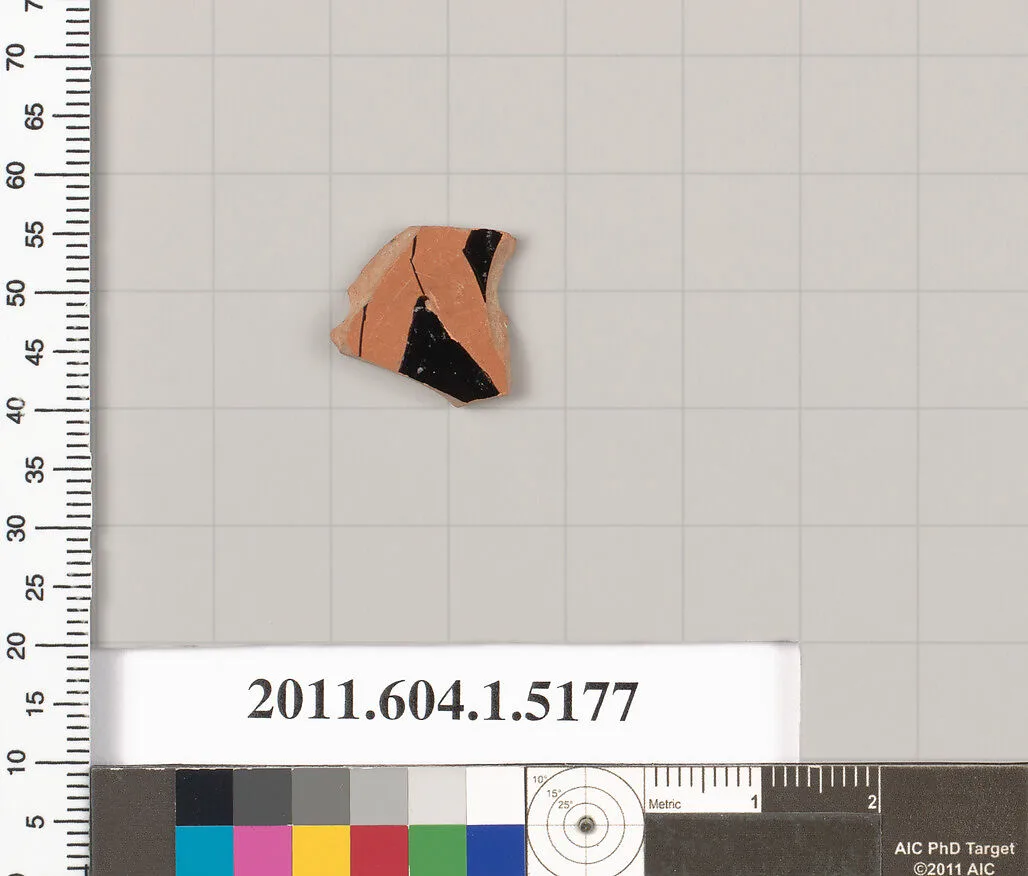 Terracotta fragment of a kylix (drinking cup) — Unknown
