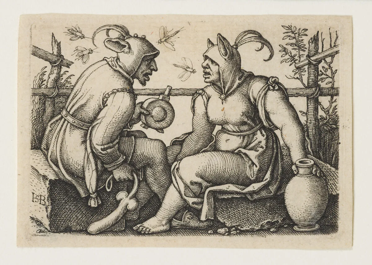 The Fool and the Foolish Woman — Sebald Beham