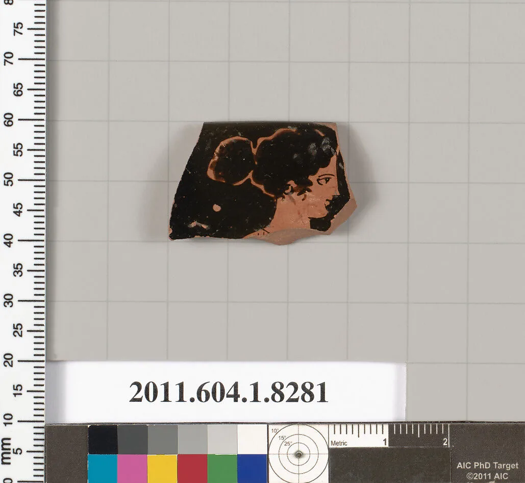 Terracotta rim fragment of a kylix (drinking cup) — Unknown