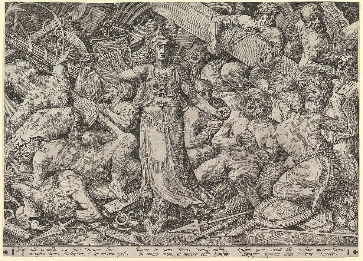 Victory Surrounded by Prisoners and Trophies — Frans Floris I