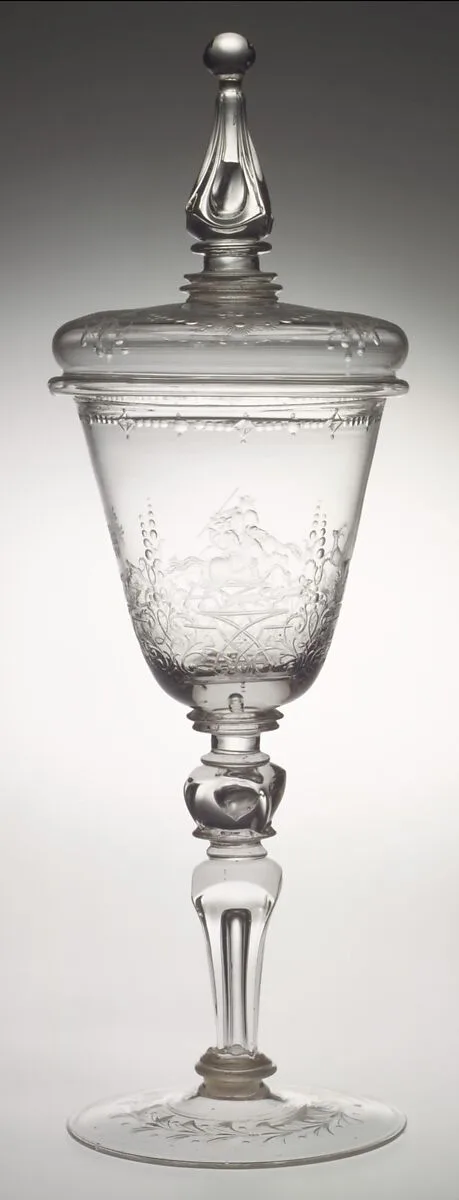 Standing cup with cover — G. E. Kunckel