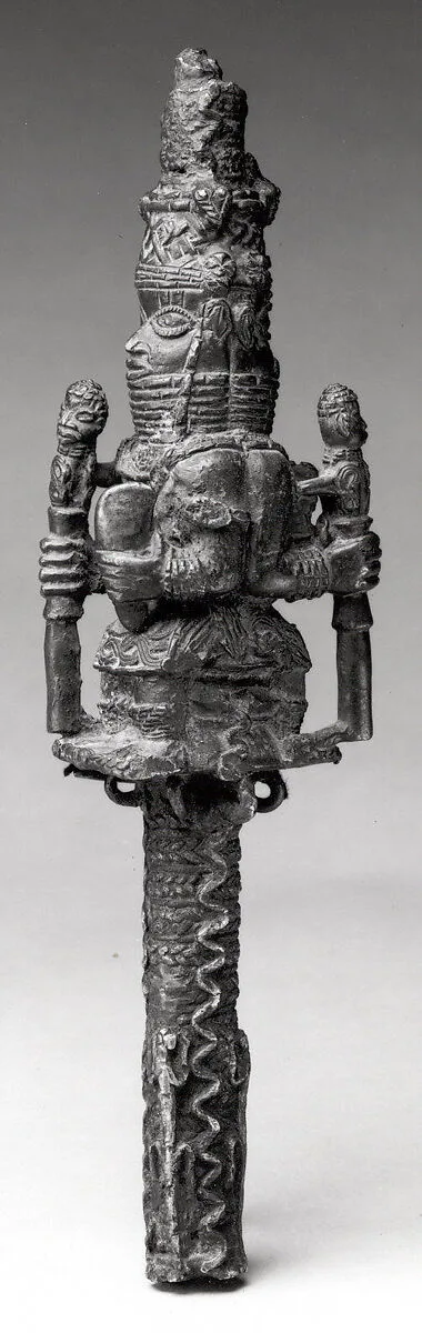 Staff Fragment: Seated Oba — Unknown