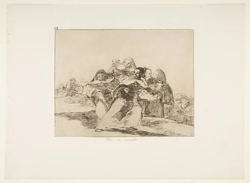 Plate 42 from "The Disasters of War" (Los Desastres de la Guerra): 'Everything is topsy-turvey' (Todo va revuelto)