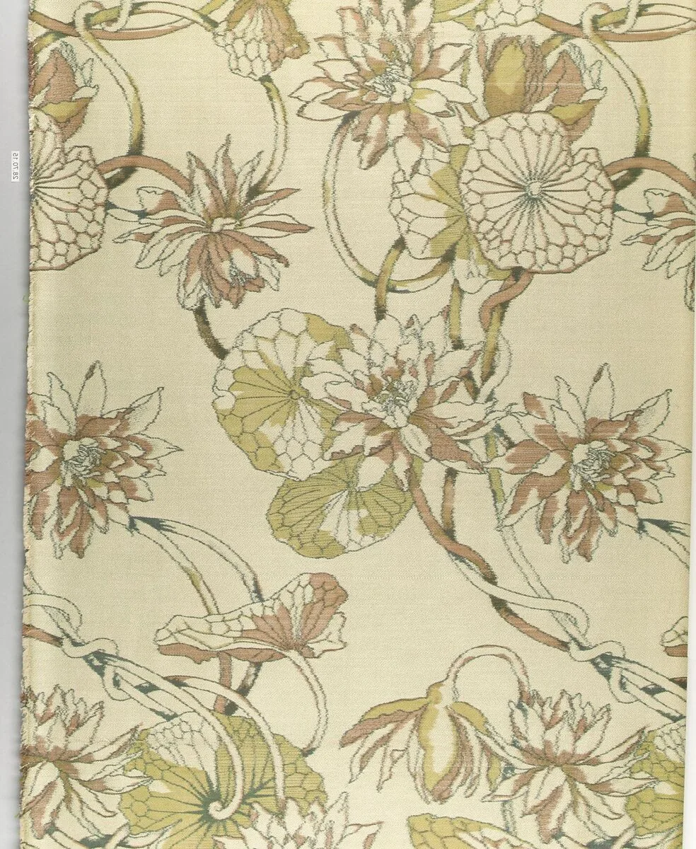 Water-lily textile — Cheney Brothers|Associated Artists