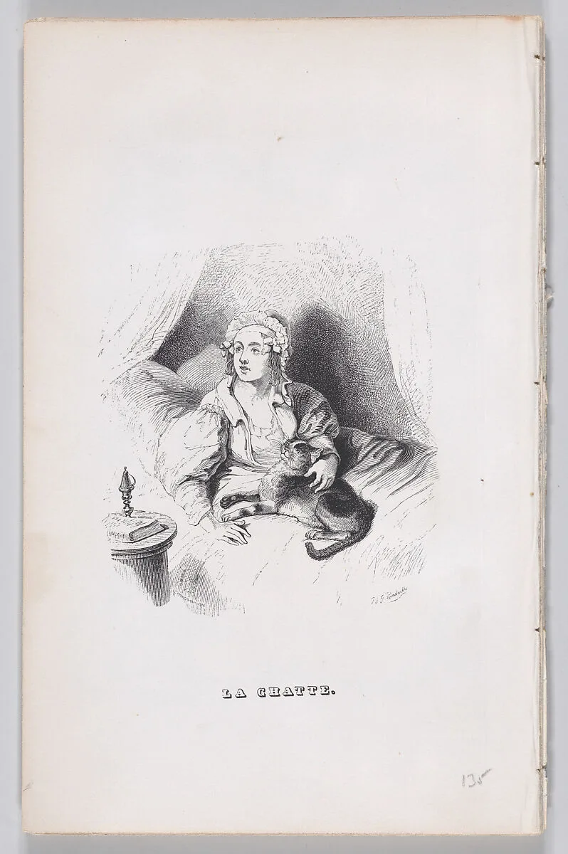 "The Female Cat" from The Complete Works of Béranger — Pierre Jean de Béranger|John Thompson|Fournier & Perrotin|J. J. Grandville