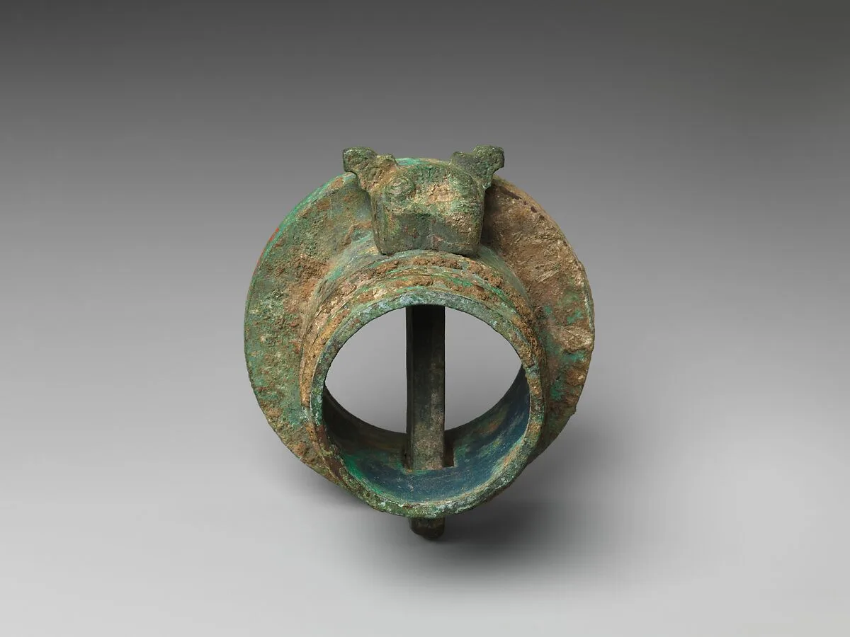 東周 青銅車軎|Chariot axle cap and linchpin — Unknown