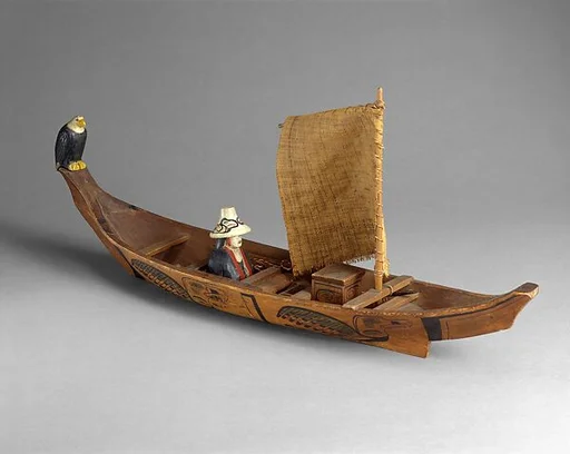 Canoe Model with sail