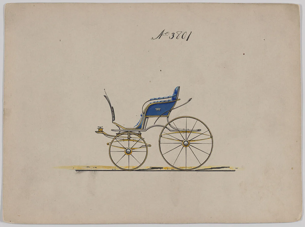 Design for Pony Phaeton, no. 3801 — Brewster & Co.