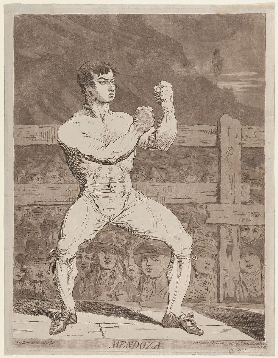 Mendoza — Daniel Mendoza|James Gillray|I. Lewis|James Aitken