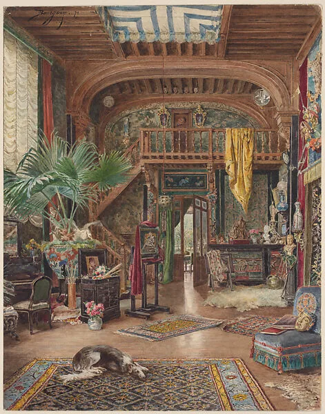 Sarah Bernhardt's Studio — Sarah Bernhardt|Marie-Desirée Bourgoin