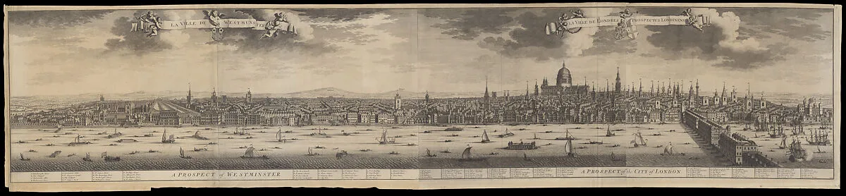 A Prospect of Westminster & A Prospect of the City of London — Johannes Kip|Joseph Smith