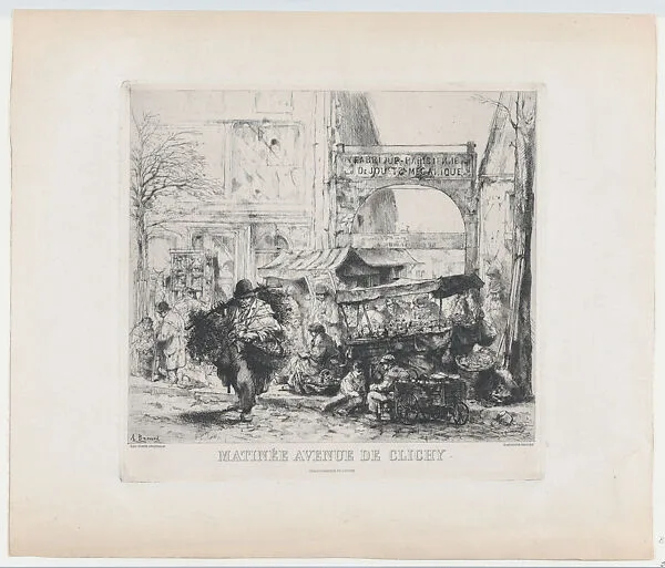 Morning Scene, Avenue de Clichy — Auguste Brouet