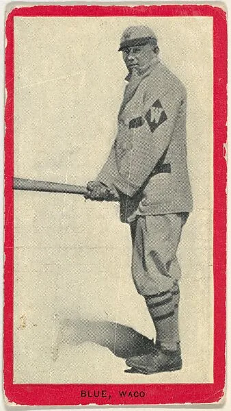 Blue, Waco, Texas League, from the Baseball Players (Red Borders) series (T210) issued by Old Mill Cigarettes — Old Mill Cigarettes, Virginia