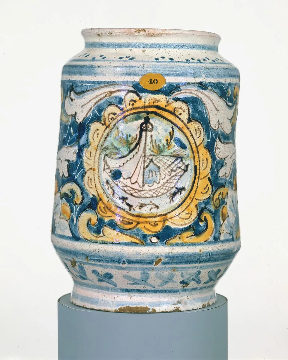 Apothecary jar (albarello) — Unknown