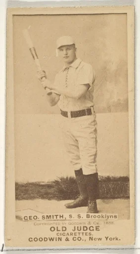 Geo. Smith, Shortstop, Brooklyn Bridegrooms, from the Old Judge series (N172) for Old Judge Cigarettes