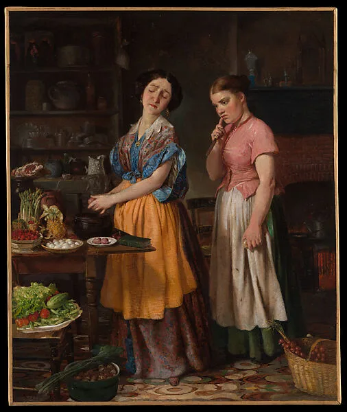 Young Wife: First Stew — Lilly Martin Spencer