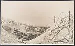 German Barbed Wire and Trench, Champagne