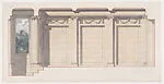 Harold Brown Esq: wall elevation in stone with window — Ogden Codman, Jr.|Ogden Codman, Jr.
