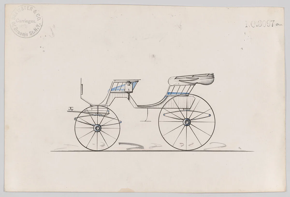 Design for 2 seat Phaeton, no. 3097a — Brewster & Co.
