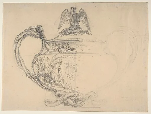 Design for a two-handled covered bowl from the Workshop of Froment-Meurice