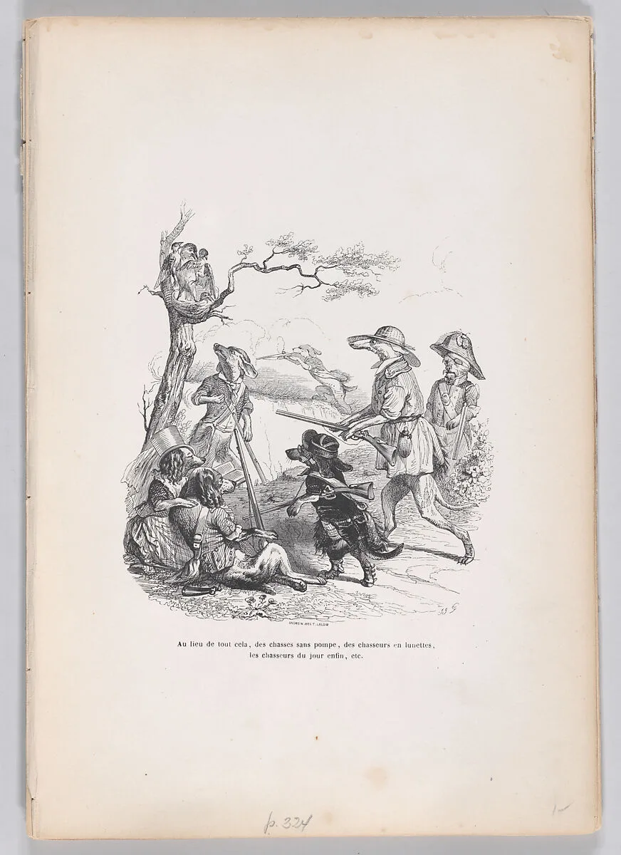 "Instead of all this..." from Scenes from the Private and Public Life of Animals — Honoré de Balzac|J. J. Grandville|Andrew Best Leloir