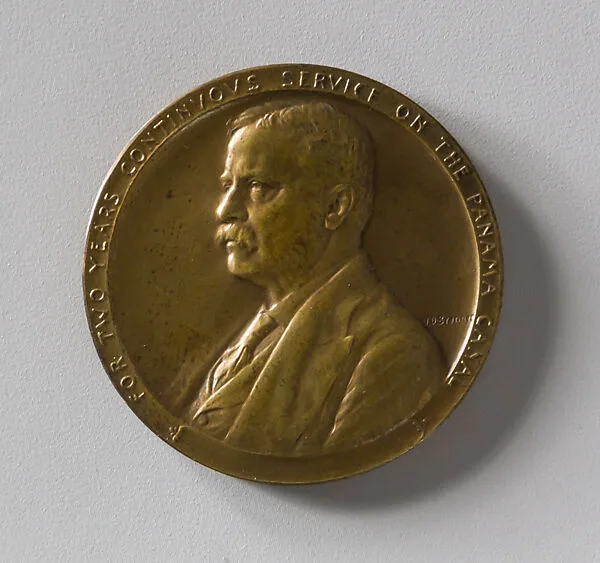 Panama Canal Medal for Two Years Continuous Service on the Canal — Victor David Brenner