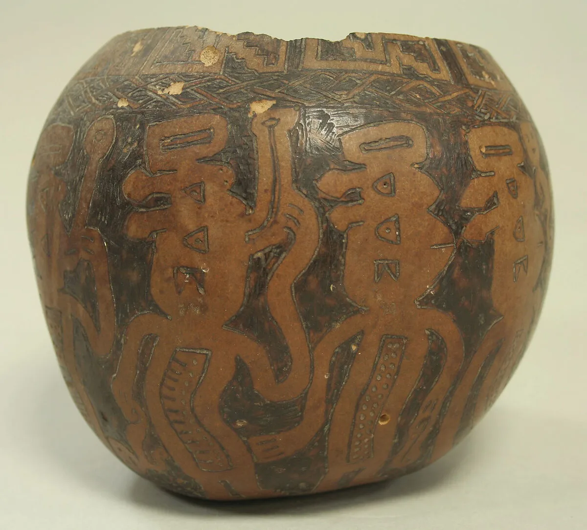 Incised Gourd Vessel — Unknown