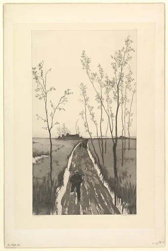 Verfolgung, from the series Radierte Skizzen