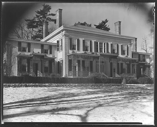 [Rear View of Greek Revival House, Residence of Gifford Cochran, Croton Falls, New York]
