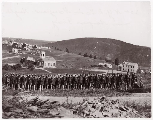 [Company A, New York State Militia on Maryland Heights, near Harper's Ferry, Virginia]