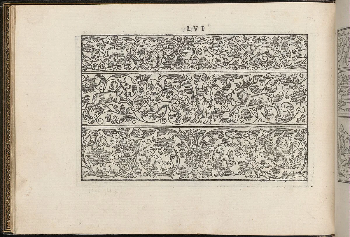 La Vera Perfettione del Disegno di varie sorti di recami, page 28 (verso) — Giovanni Ostaus|Giuseppe Salviati (Giuseppe Porta, called Il Salviati)