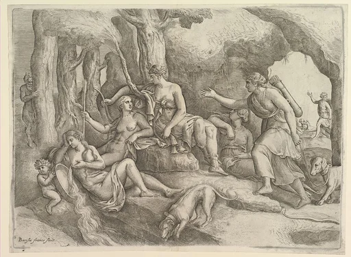 Diana resting with her nymphs