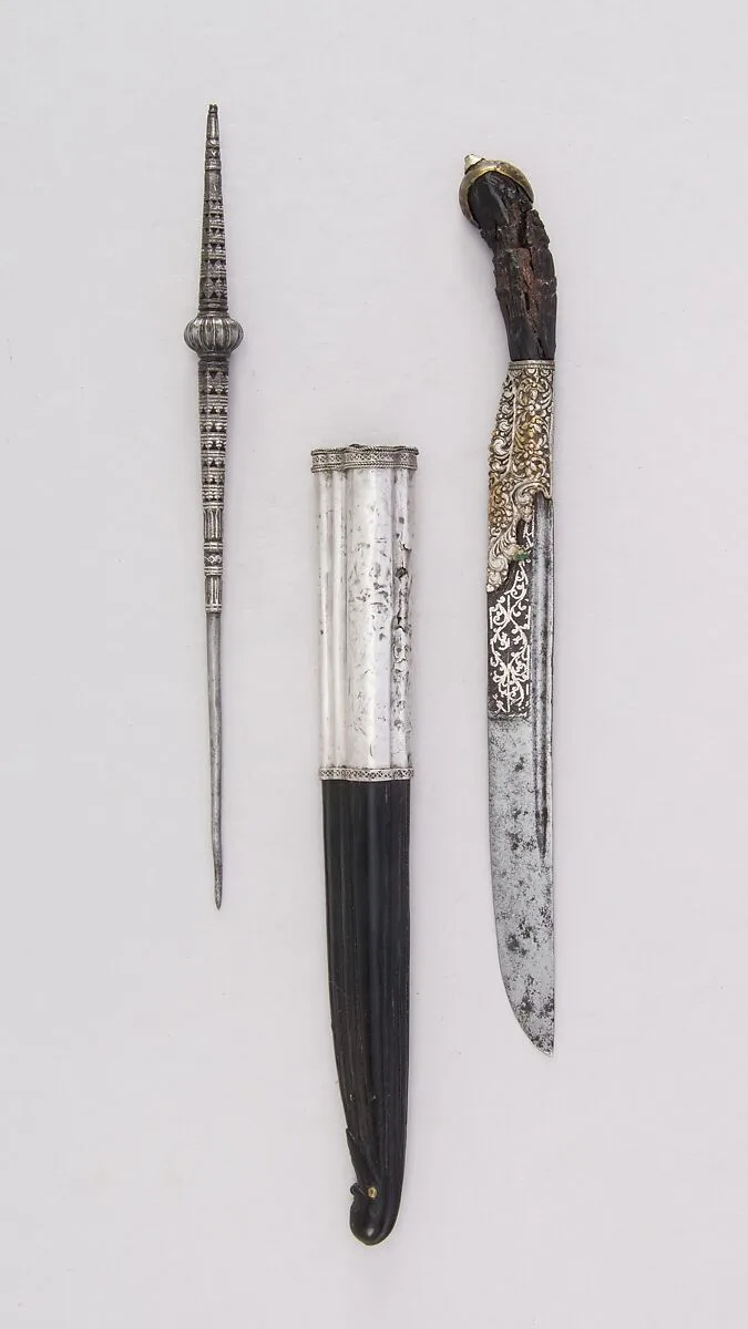 Knife (Piha Kaetta) with Stylus and Sheath — Unknown