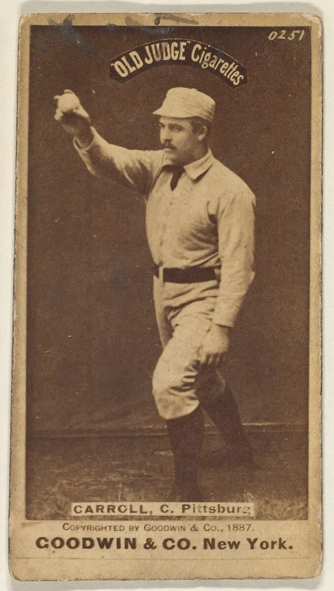 Frederick Herbert "Fred" Carroll, Catcher, Pittsburgh, from the Old Judge series (N172) for Old Judge Cigarettes — Goodwin & Company