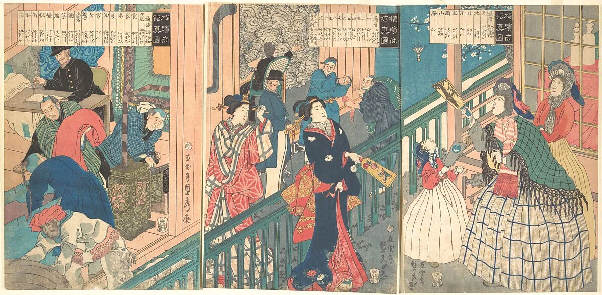 歌川(五雲亭)貞秀画 「横濱商館真圖」|A True View of a Trading House of a Yokohama Merchant — Utagawa (Gountei) Sadahide