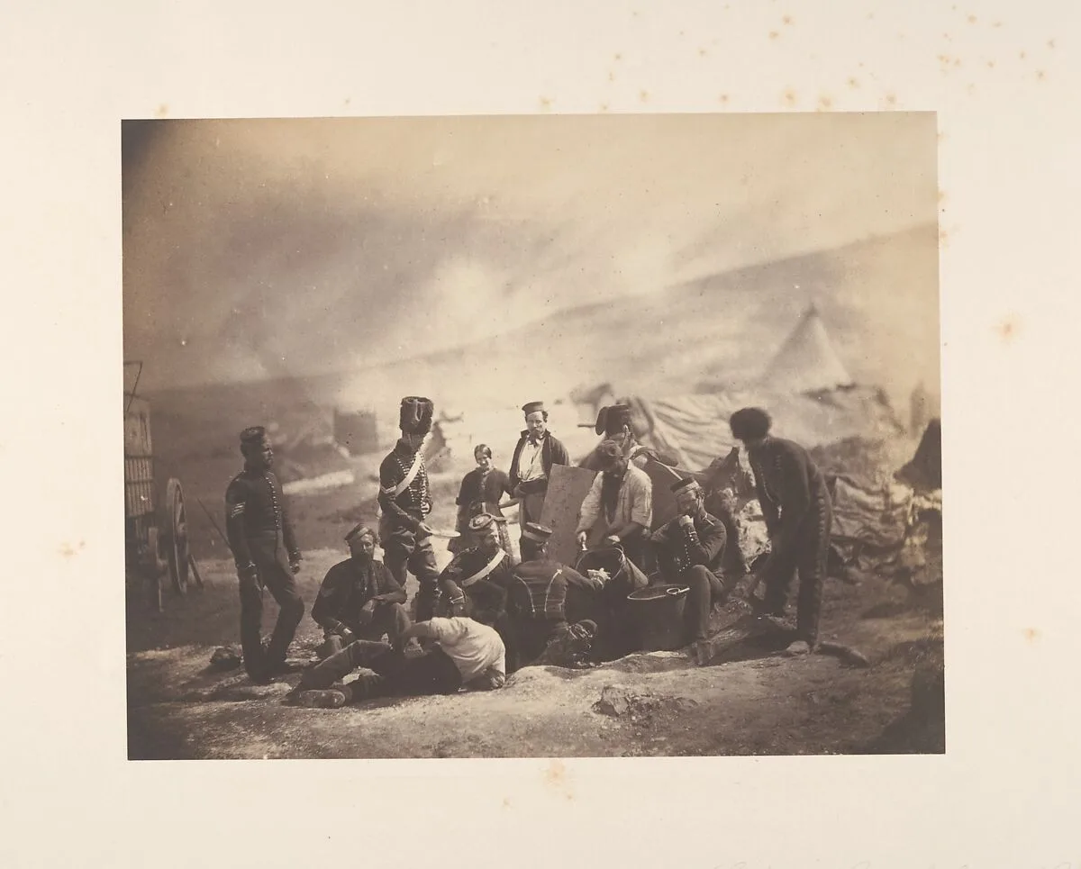 Cooking House of the 8th Hussars — Roger Fenton