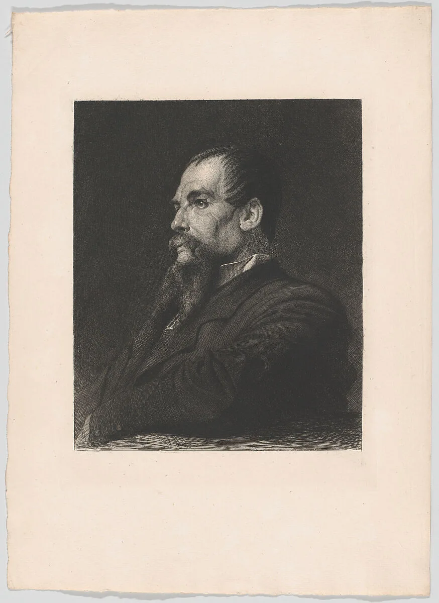 Portrait of Captain Burton, from "The Portfolio" — Sir Richard Francis Burton|Léopold Flameng|Frederic, Lord Leighton