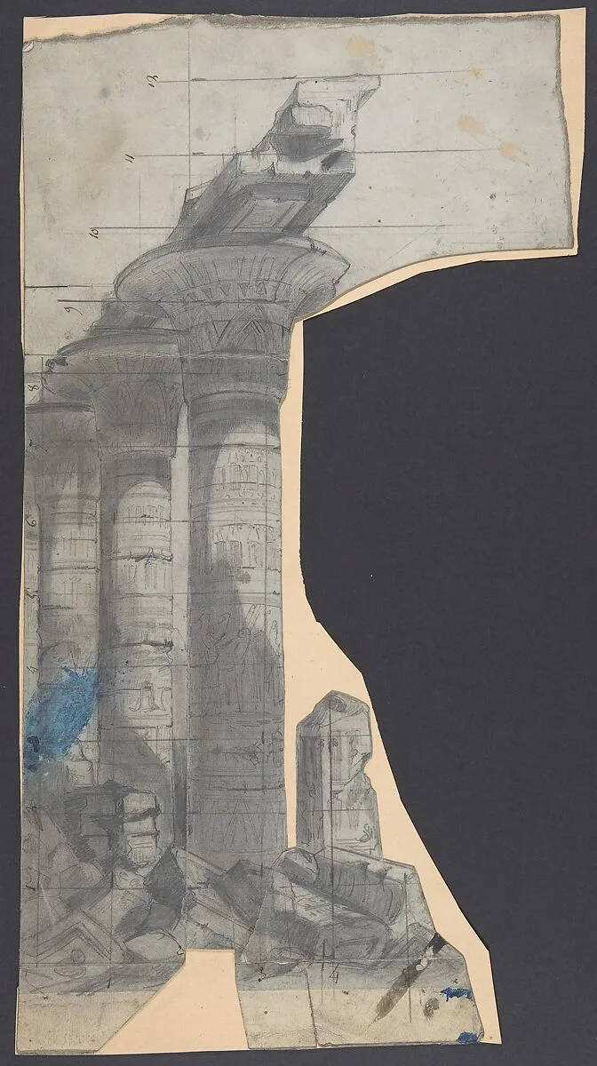 Design for a Stage Set at the Opéra, Paris — Eugène Cicéri