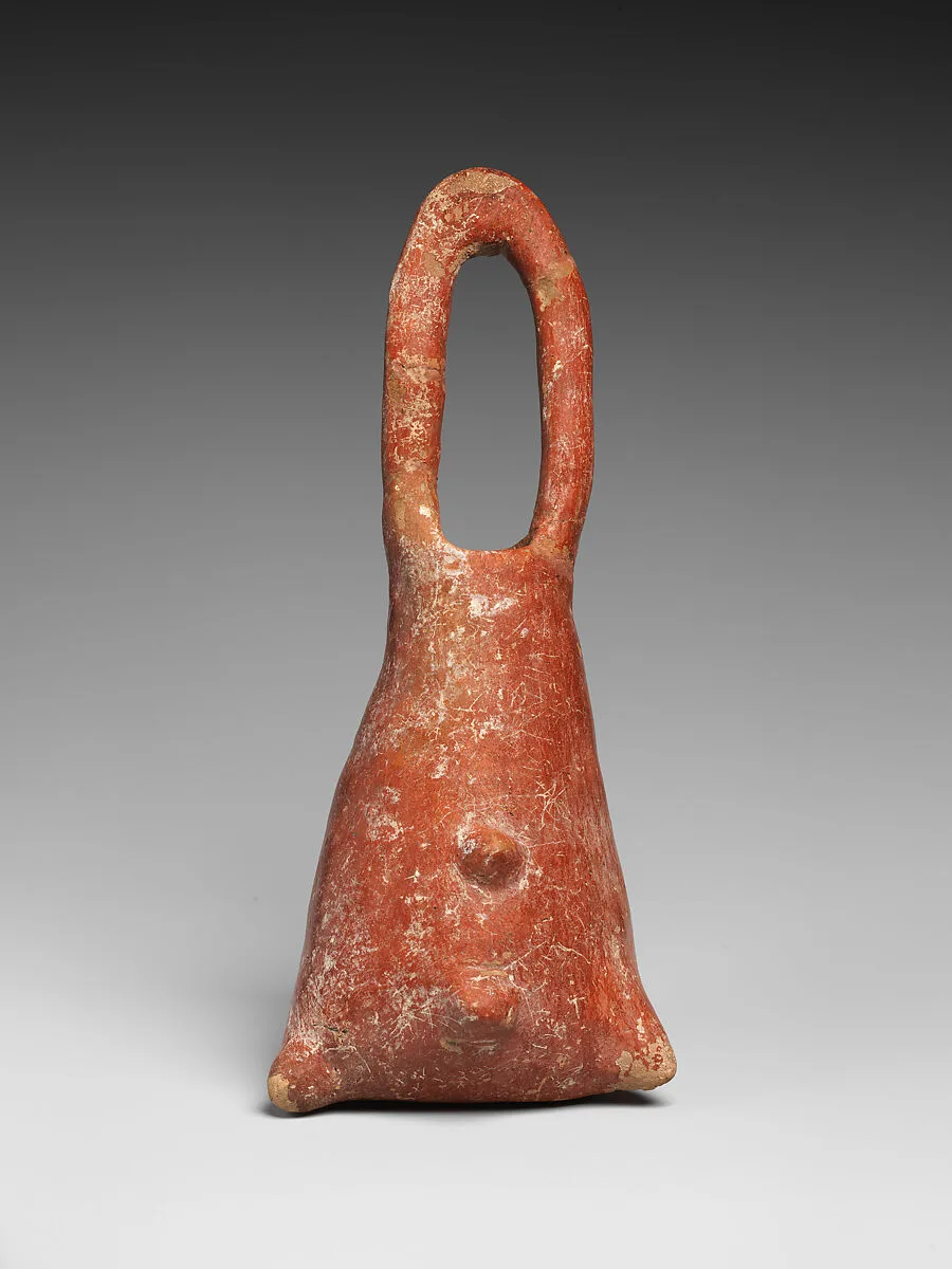 Terracotta vase in the shape of a leather bag — Unknown
