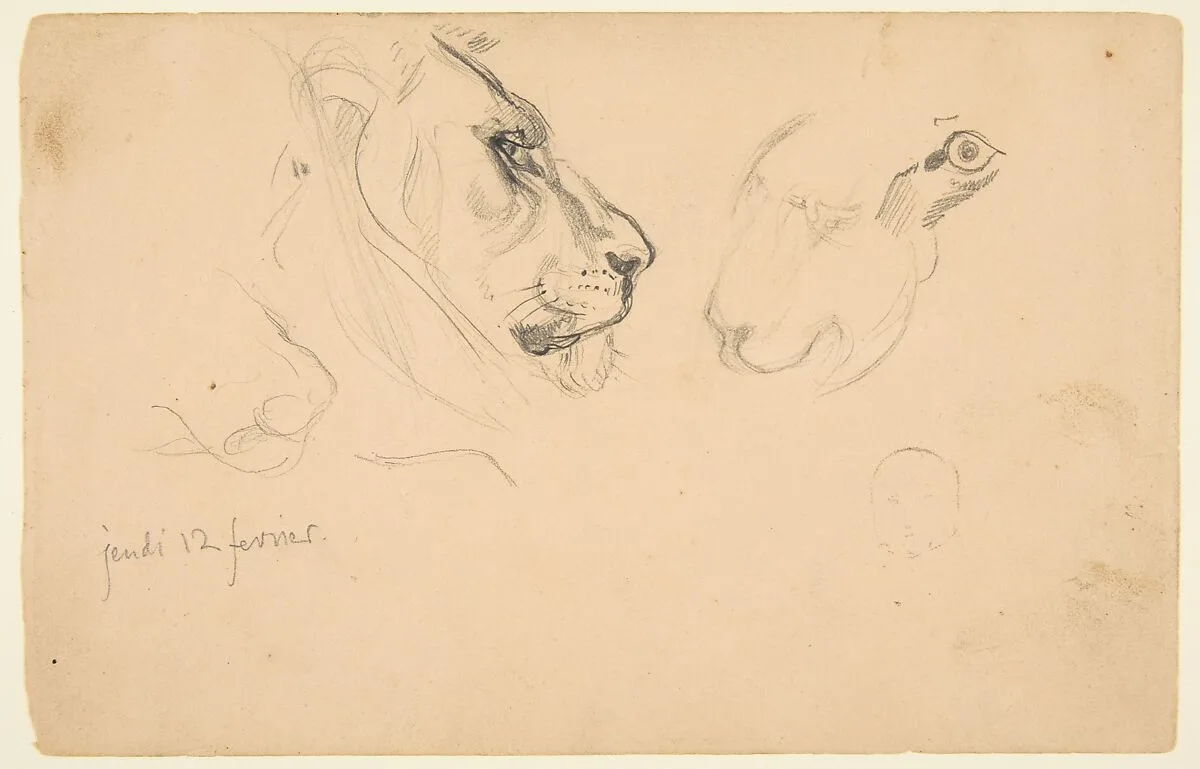 Sketchbook with views of Tours, France and its environs — Eugène Delacroix