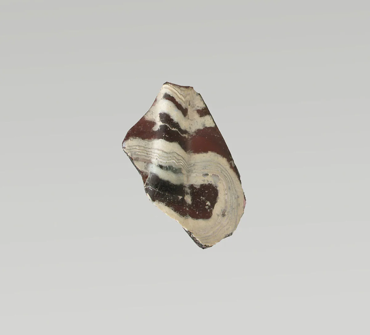 Glass mosaic ribbed bowl fragment — Unknown