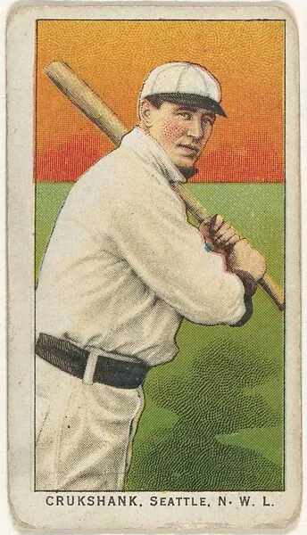 Crukshank, Seattle, Northwestern League, from the "Obak Baseball Players" set (T212), issued by the American Tobacco Company to promote Obak Mouthpiece Cigarettes — American Tobacco Company