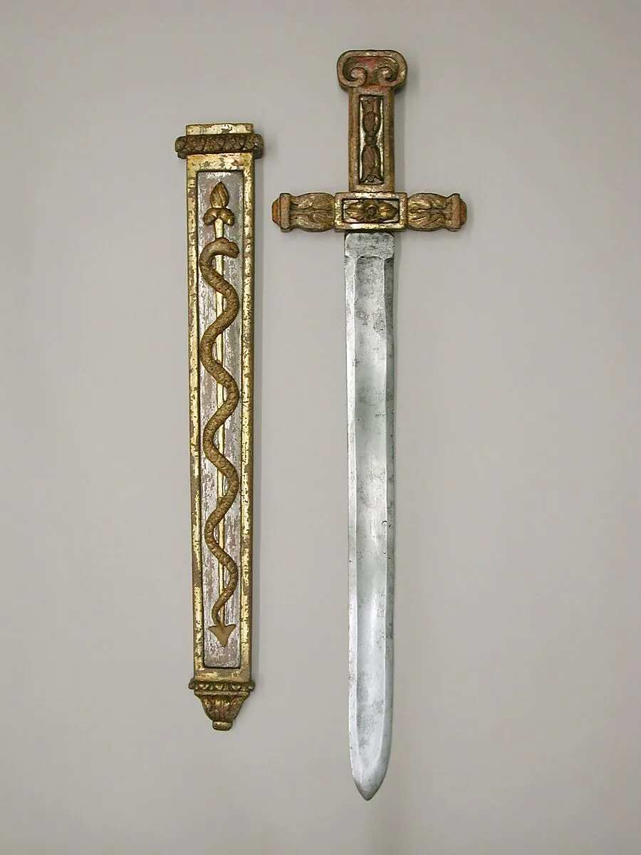 Costume Sword with Scabbard in the Classical Style — Unknown