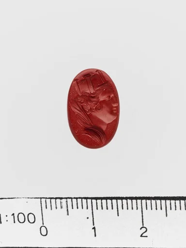 Red jasper ring stone