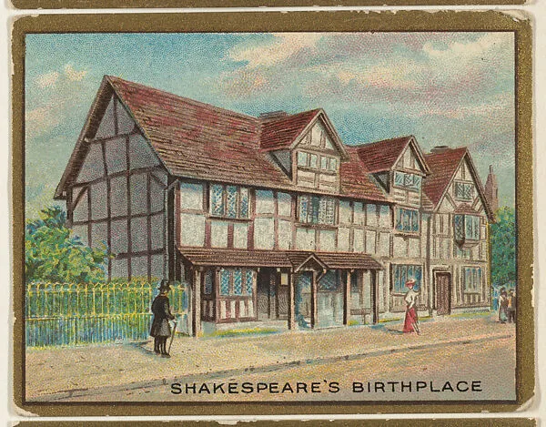 Shakespeare's Birthplace, from the "Historic Homes" series (T69), issued with Helmar Cigarettes by S. Anargyros Tobacco Company — S. Anargyros Tobacco Company