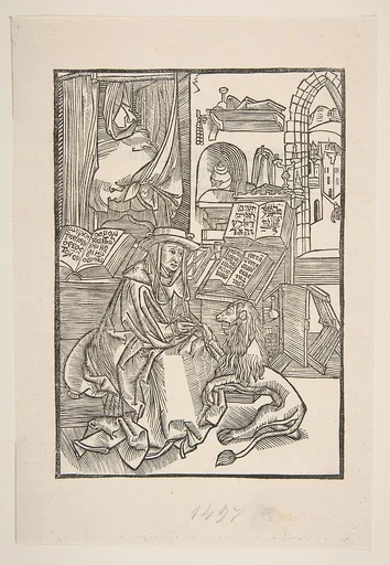 Saint Jerome exctracting a Thorn from the Lion's Foot (copy)