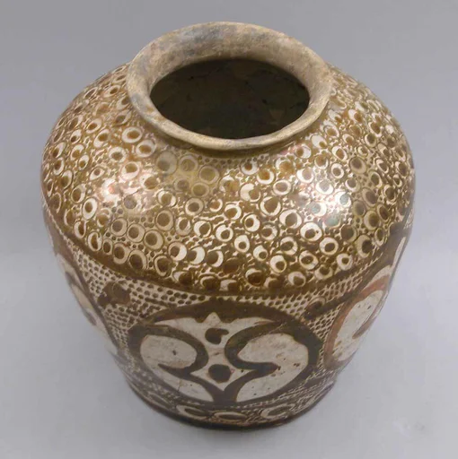 Luster Jar with Medallions and Peacock-Eye Pattern