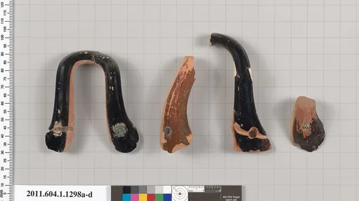 Terracotta fragments of kylikes (drinking cups)