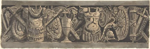 Design for a Frieze with Roman Trophies